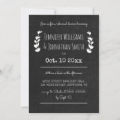 Invitation Dîner de répétition rustique (Devant)