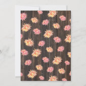 Invitation Dîner de répétition Rustique aquarelle (Dos)