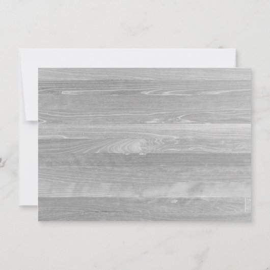 Invitation Dîner de répétition Rustique blanc marguerite invi (Dos)