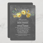 Invitation Dîner de répétition Rustique Floral (Devant / Derrière)