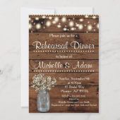 Invitation Dîner de répétition rustique Invitation, répétitio (Devant)