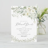 Invitation Dîner de répétition rustique pour le feuillage for (Debout devant)