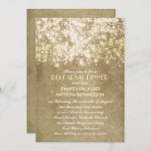 Invitation dîner de répétition rustique vintage (Devant / Derrière)