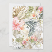 Invitation Dîner de répétition Safari Africain enchanté (Dos)