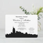 Invitation Dîner de répétition Silhouette Tendance Nashville  (Debout devant)