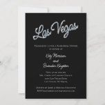 Invitation Dîner de répétition Silver Las Vegas<br><div class="desc">Cette invitation Las Vegas Rehearsal Dinner est accentuée avec un type d'argent brillant sur un arrière - plan noir, ce qui le rend parfait pour un mariage de destination à Las Vegas. Il fait partie de la collection Mariage Silver Las Vegas Sparkles. Si d'autres éléments de coordination sont nécessaires, il...</div>