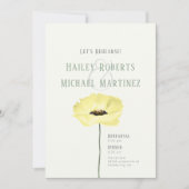 Invitation Dîner de répétition simple de pavot à noisette Inv (Devant)