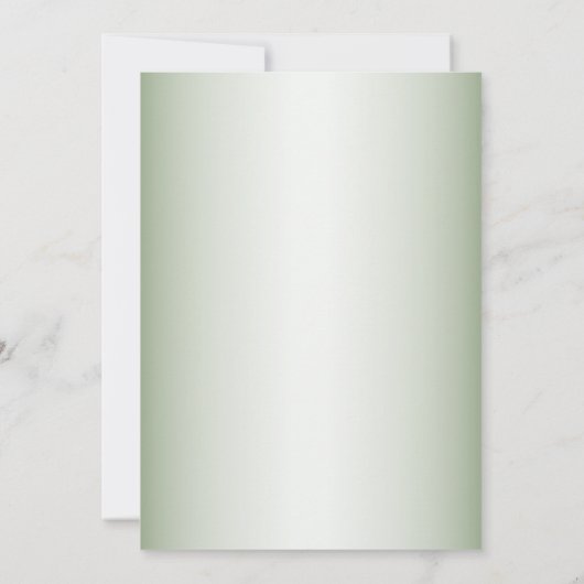 Invitation Dîner de répétition Soirée de mariage verdure Flor (Dos)