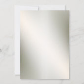 Invitation Diner de répétition Soirée Pêche Orange Floral Or (Dos)