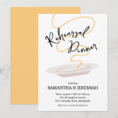 Invitation Dîner de répétition Spaghetti (Devant / Derrière)