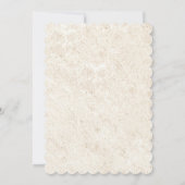 Invitation dîner de répétition sur la plage élégante invitati (Dos)