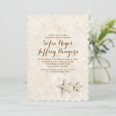 Invitation dîner de répétition sur la plage élégante invitati (Debout devant)