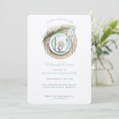 Invitation Dîner de répétition sur la plage | Mariage d'hiver (Debout devant)