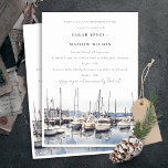 Invitation Dîner de répétition sur le paysage marin des batea<br><div class="desc">Coastal Boats at Harbour Seascape Theme Collection.- c'est un script élégant aquarelle Illustration de pastel Harbour Side Boats, parfait pour votre destination portuaire mariage & fêtes. Il est très facile de customiser, avec vos données personnelles. Si vous avez besoin d'un autre produit correspondant ou de la personnalisation, veuillez envoyer un...</div>