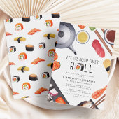 Invitation Dîner de répétition sur le thème du Sushi moderne