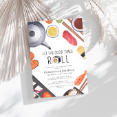 Invitation Dîner de répétition sur le thème du Sushi moderne