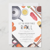 Invitation Dîner de répétition sur le thème du Sushi moderne (Devant)