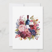 Invitation Dîner de répétition sur le thème du vin de Bourgog (Dos)