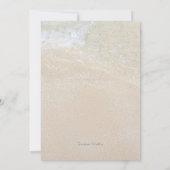 Invitation Dîner de répétition sur l'océan et la plage (Dos)