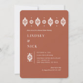 Invitation Dîner de répétition Terra Cotta au Mexique Invitat (Devant)