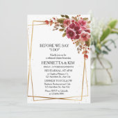 Invitation Dîner de répétition thématique automne ou automne  (Debout devant)