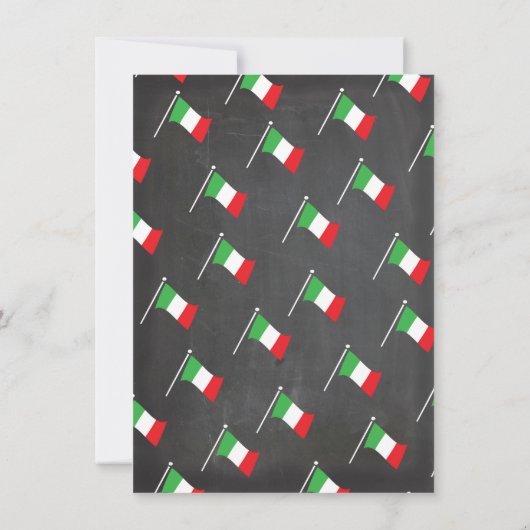 Invitation Dîner de répétition Tour de Pise Anniversaire (Dos)