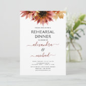 Invitation Dîner de répétition Tournesol Bourgogne Pays (Debout devant)