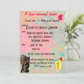 Invitation Dîner de répétition tropical de Luau (Debout devant)