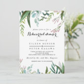 Invitation Dîner de répétition Tropical Floral Charme (Debout devant)