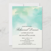 Invitation Dîner de répétition turquoise (Devant)