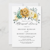 Invitation Dîner de répétition vert de l'âge de la moutarde j (Devant)