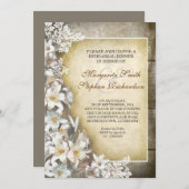 Invitation dîner de répétition victorienne (Devant / Derrière)