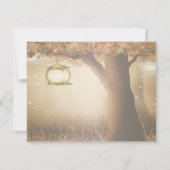 Invitation Dîner de répétition vintage Rustic Tree Mariage (Dos)