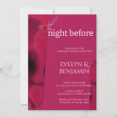 Invitation Dîner De Répétition Viva Magenta Moderne Et Simple (Devant)