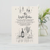 Invitation Dîner De Répétition Whimsical Dessin À La Main (Debout devant)