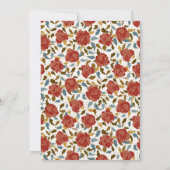 Invitation Dîner de répétition Wild Rose Floral Garden Affair (Dos)