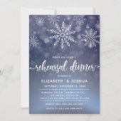 Invitation Dîner de répétition Winter Wonderland (Devant)