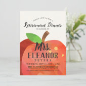 Invitation Dîner de retraite Apple de l'enseignant | Invitati (Debout devant)