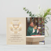 Invitation Dîner de retraite de la photo du calice vénéré (Debout devant)