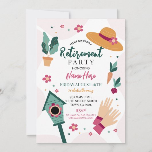 Invitation Dîner de retraite pour femmes (Devant)