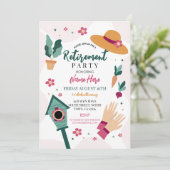 Invitation Dîner de retraite pour femmes (Debout devant)