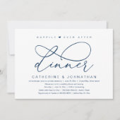 Invitation Dîner de rêve après le mariage, fête romantique mo (Devant)