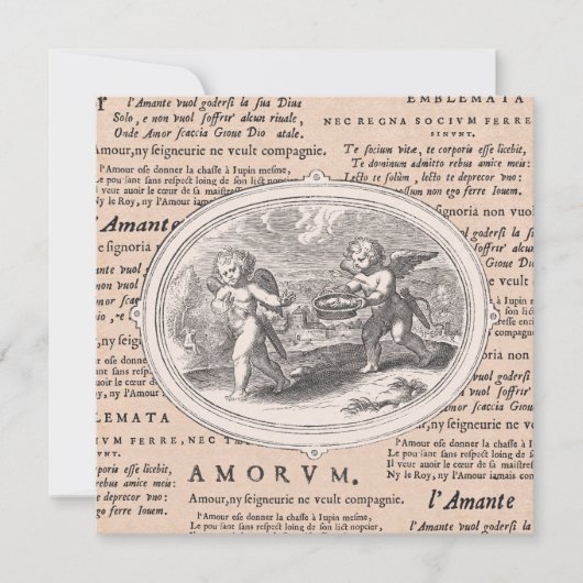 Invitation Dîner de Saint Valentin Danses Vintages (Devant)