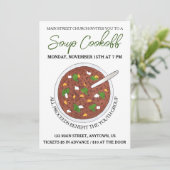 Invitation Dîner de soupe lentille Concours de cuisine Nourri (Debout devant)