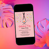 Invitation Dîner de sushi de la Saint-Galentin Saint-Valentin