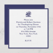 Invitation Dîner de Thanksgiving (Devant / Derrière)