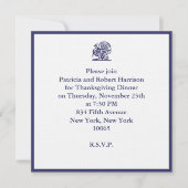 Invitation Dîner de Thanksgiving (Devant)