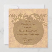 Invitation Dîner de Thanksgiving (Dos)