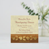 Invitation Dîner de thanksgiving (Debout devant)