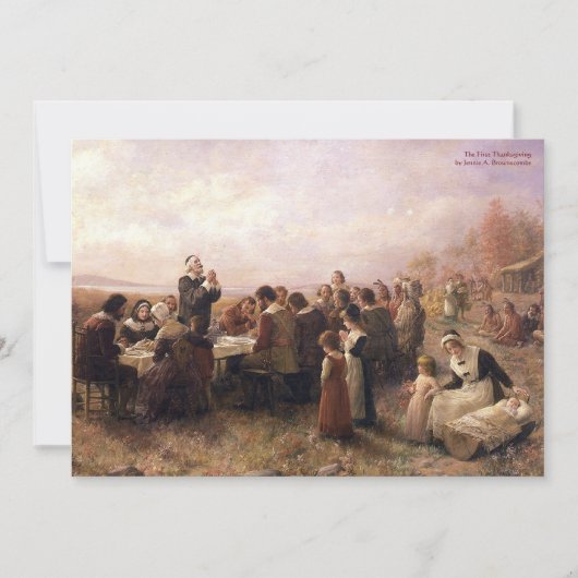 Invitation Dîner de Thanksgiving (Devant)